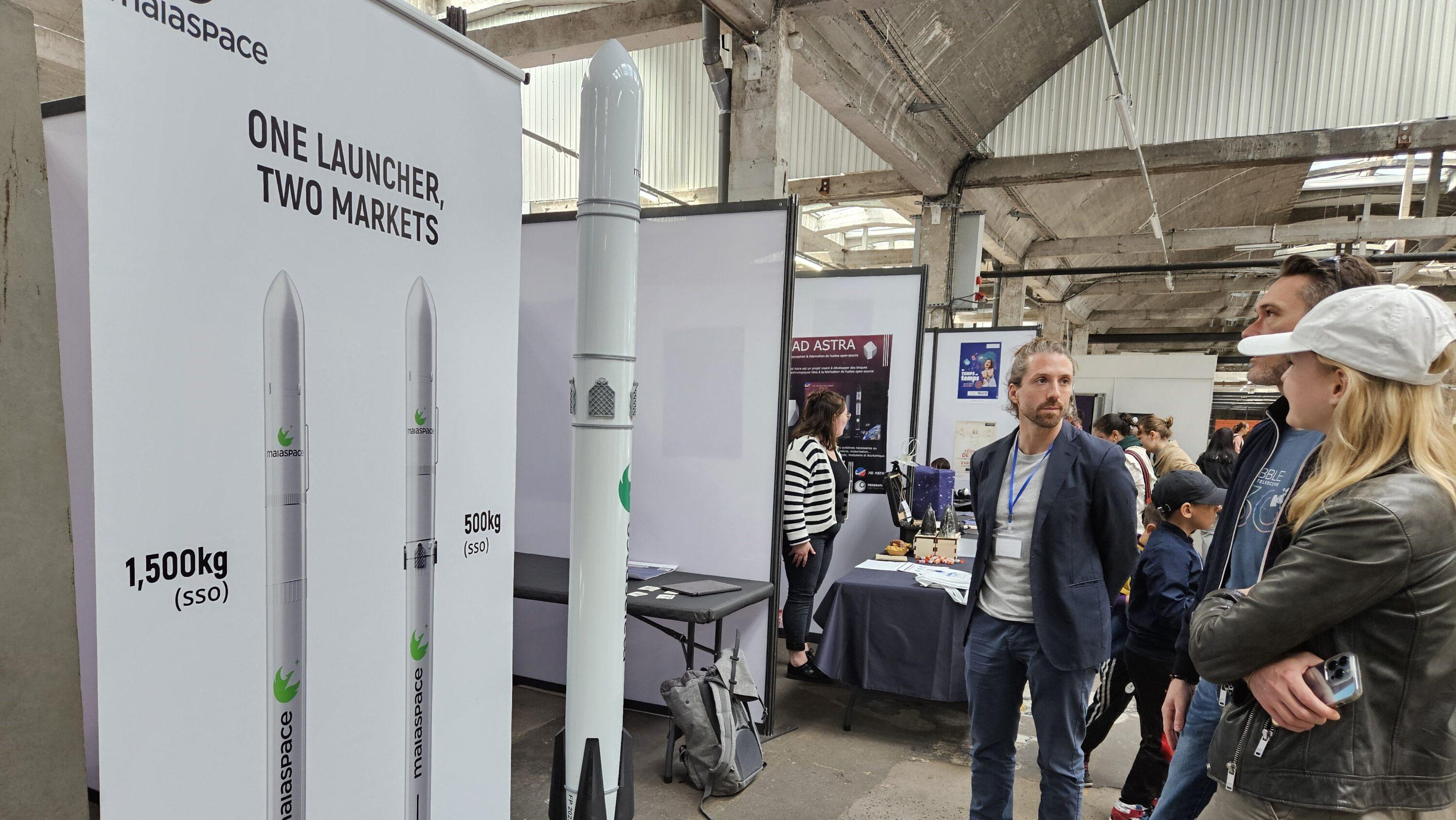 Au stand de la startup Maiaspace © A. Vandemoortele